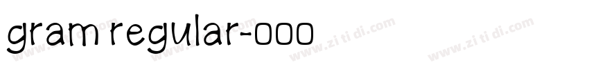 gram regular字体转换 gram regular字体转换